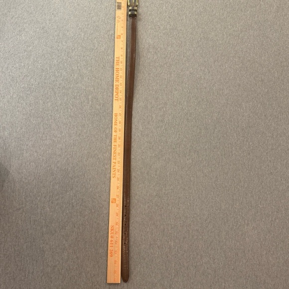 Brighton Classics Belt Leather Lizard Snake Embossed BBrown  Size M/30 4B608 - Picture 8 of 8